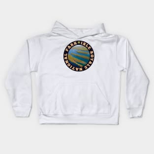 Isle Royale National Park circle Kids Hoodie